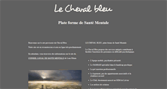 Desktop Screenshot of lechevalbleu.fr